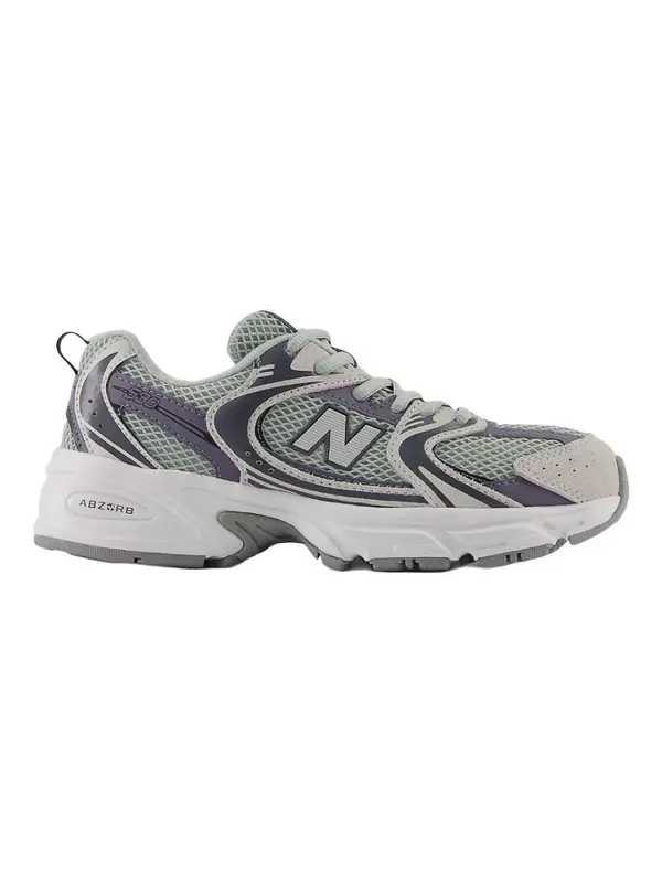 530 Retro Running Sneakers in Grey & Purple