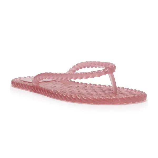Moroccan Pink Jelly Translucent Flip-Flops Image
