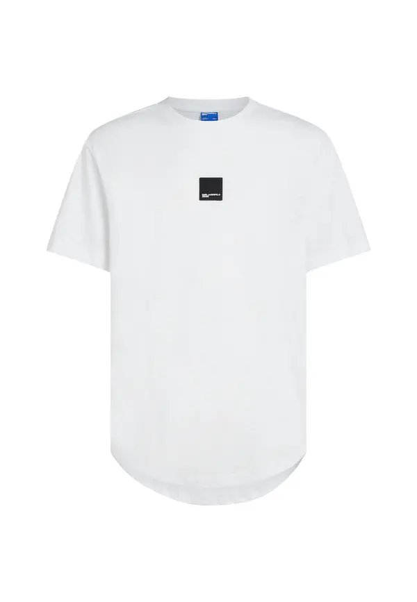 Square Logo Patch Short Sleeve Cotton T-Shirt