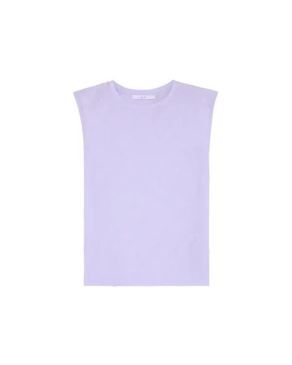 Regular Fit Round Neck Sleeveless Textured Top