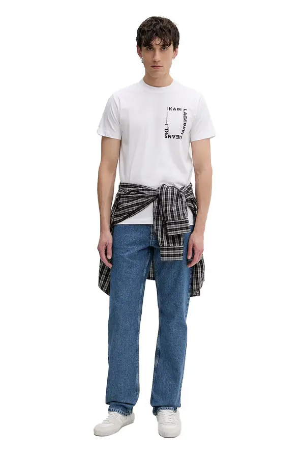 Straight Leg Denim Jeans