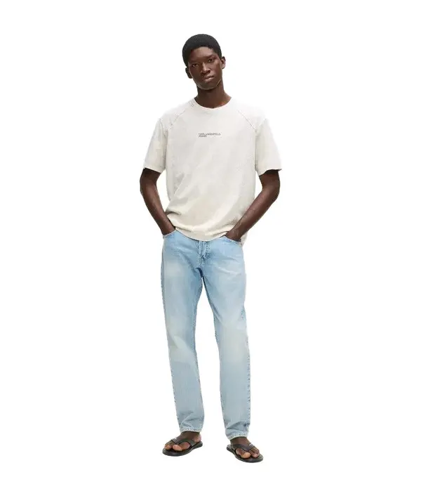 Tapered Fit Light Denim Jeans