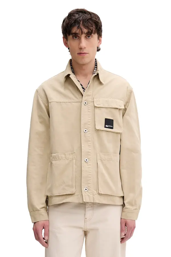Utility Square Logo Patch Overshirt Image