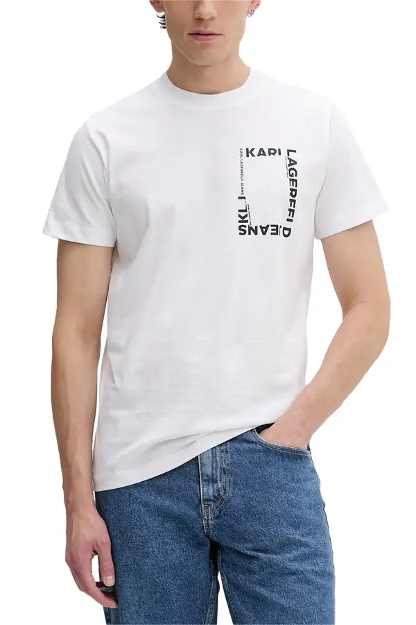 Slim Fit Frame Square Logo Short Sleeve T-shirt