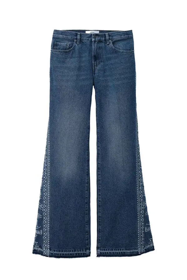 Bootcut Fit Mid-Rise Waist Jeans