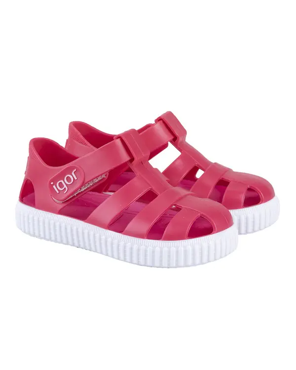 Kids Girls Classic Fushia Nico Jelly Sandals