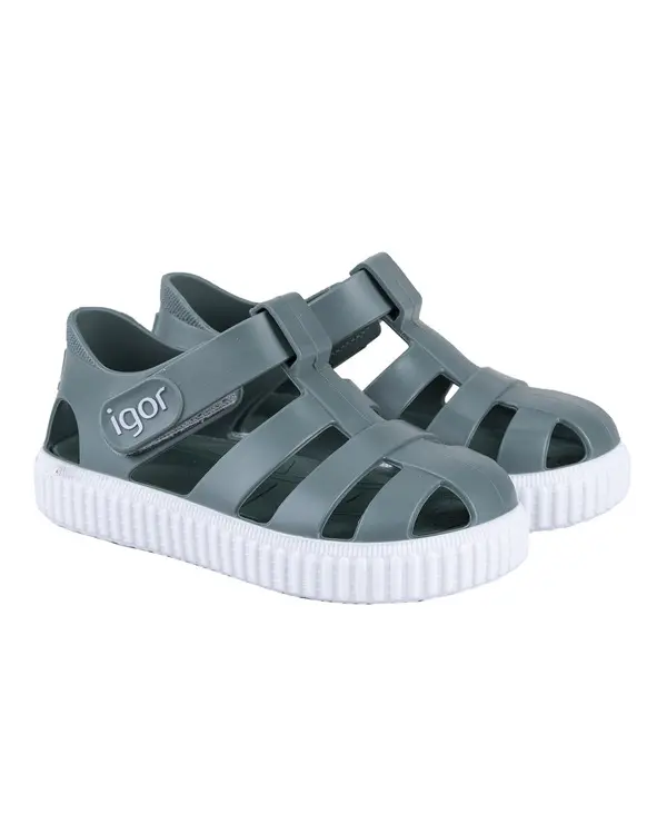 Kids Boys Classic Dark Green Nico Jelly Sandals