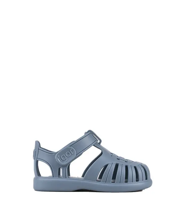 Kids Baby Boy Blue Tobby Solid Jelly Sandals