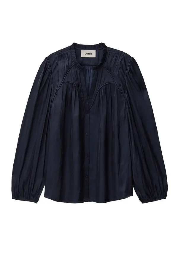 Relaxed Fit Puff Sleeve Blouse Image