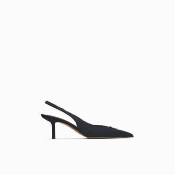 Pointed-ToeSlingbackKittenHeelsPumpwithBowDetail