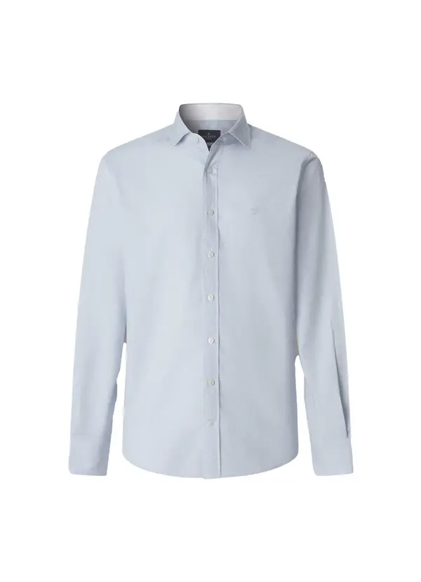 Tailored Fit Mini Geometric Print Shirt