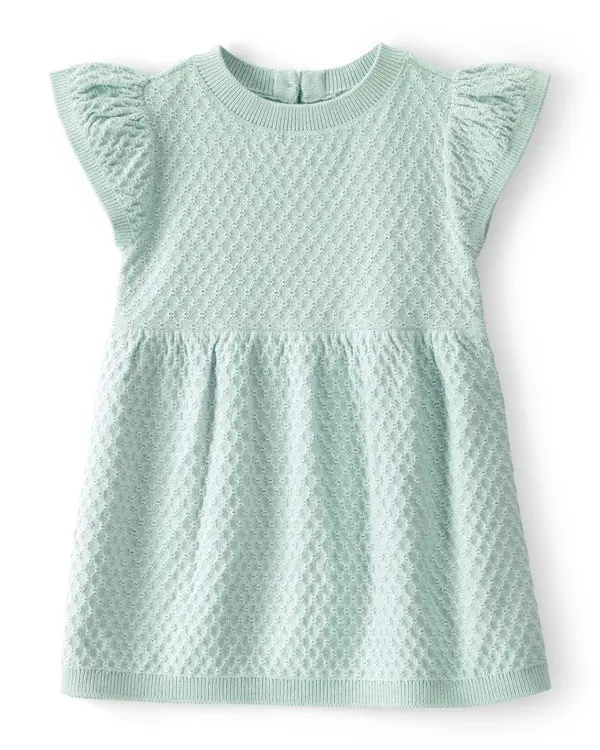 Kids Baby Girl Sweater Dress - Green
