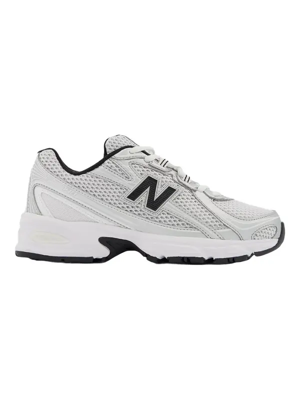 740 Grey & Silver White Lifestyle Mesh Sneakers Image