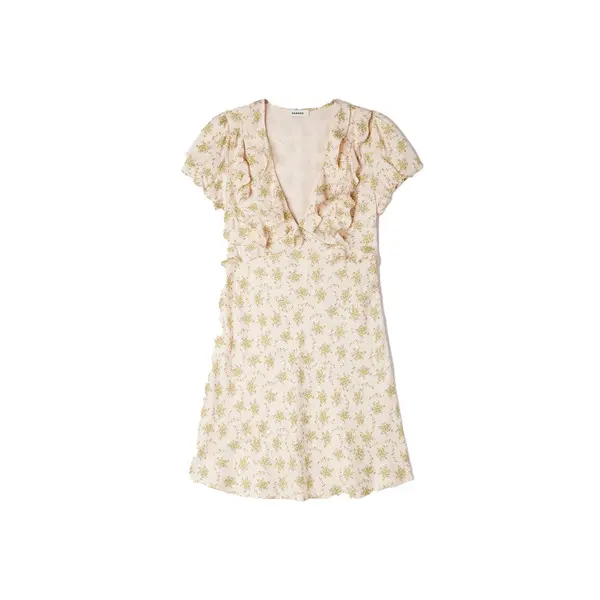 Floaty Floral Print Short Dress