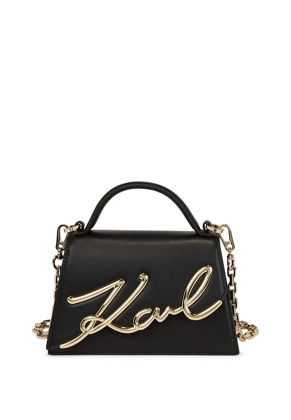 K/Signature Small Leather Crossbody Bag  Image