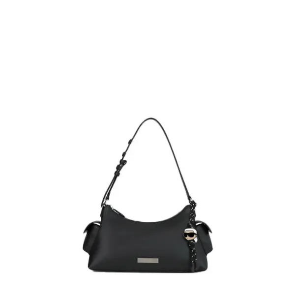 Smooth Leather Icon Cargo Shoulder Bag Image