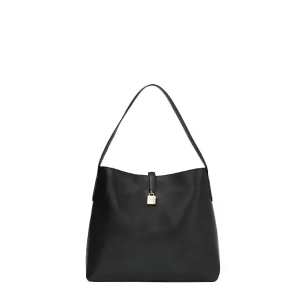 K/Autograph Padlock Leather Large Shoulder Bag Image