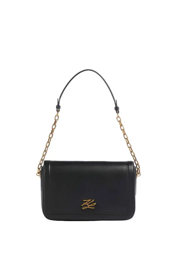 K/Autograph Soft Leather Shoulder Bag Image