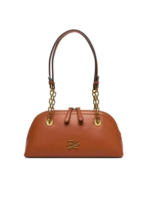 K/Autograph Small Soft Leather Bowling Shoulder Bag Image