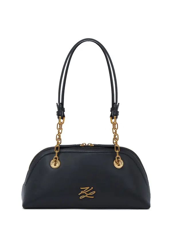 K/Autograph Small Soft Leather Bowling Shoulder Bag