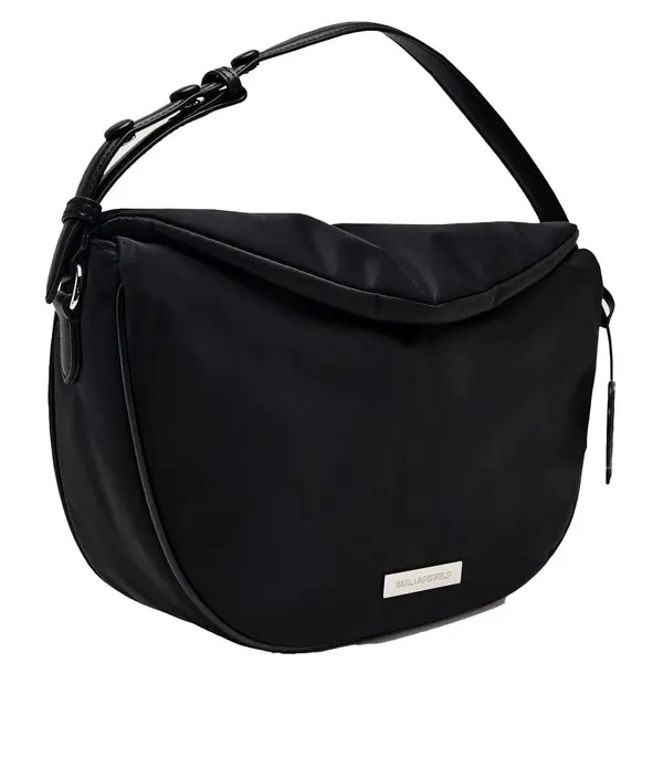 Ikonik Charm Nylon Shoulder Bag