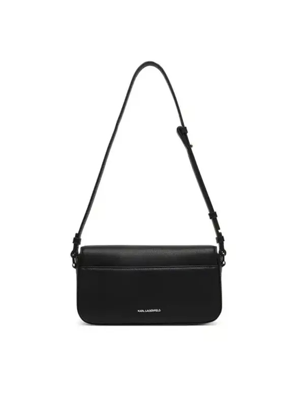 Monogram Embossed Leather Shoulder Bag