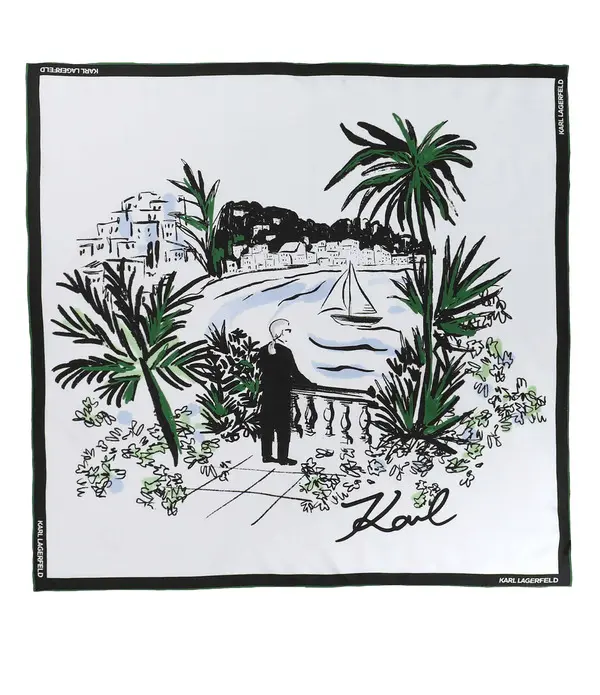 K/Signature Scarf with Villa de Vigie Motif Image