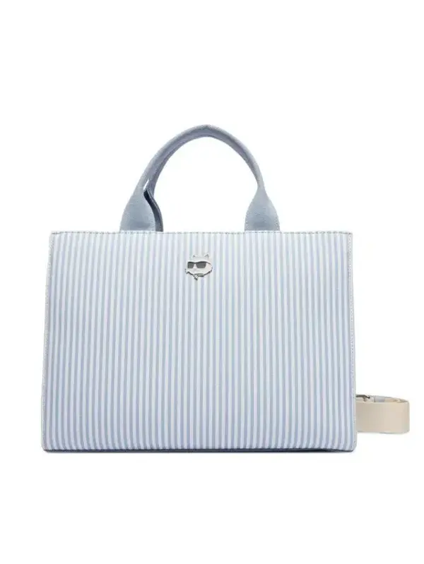 Icon Choupette Striped Square Tote Bag Image