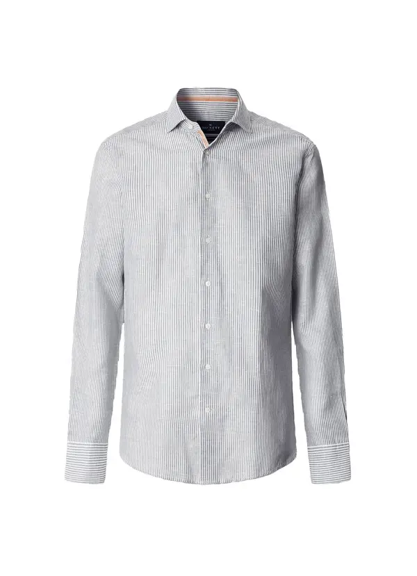Tailored Fit Cotton-Linen Selvedge Shirt