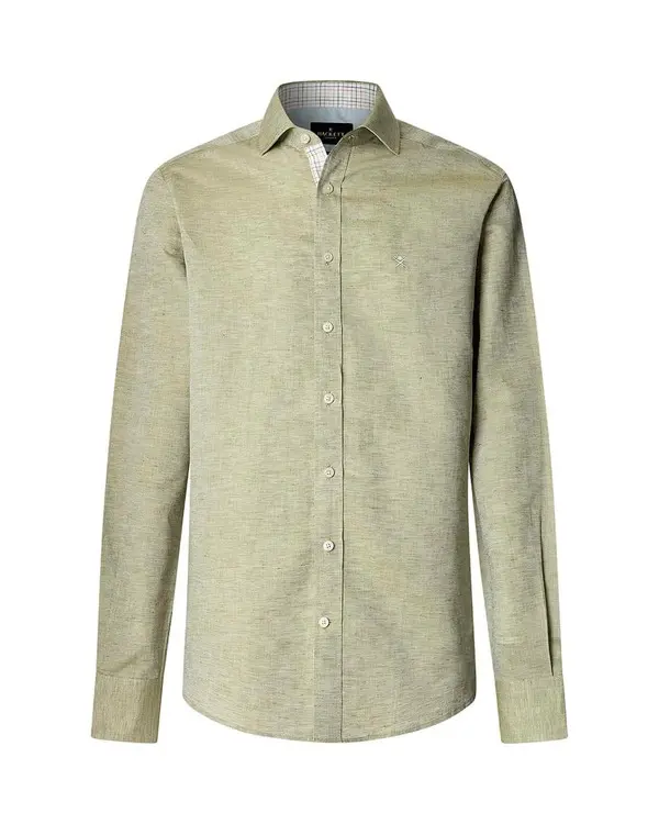 Plain Linen Long Sleeve Shirt