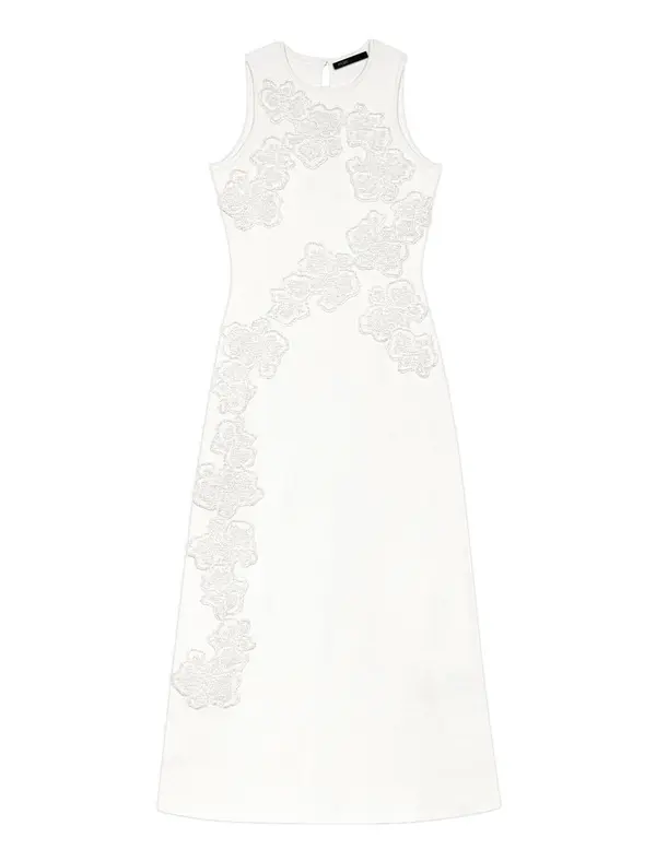 Beaded Embroidered Floral Dress Image