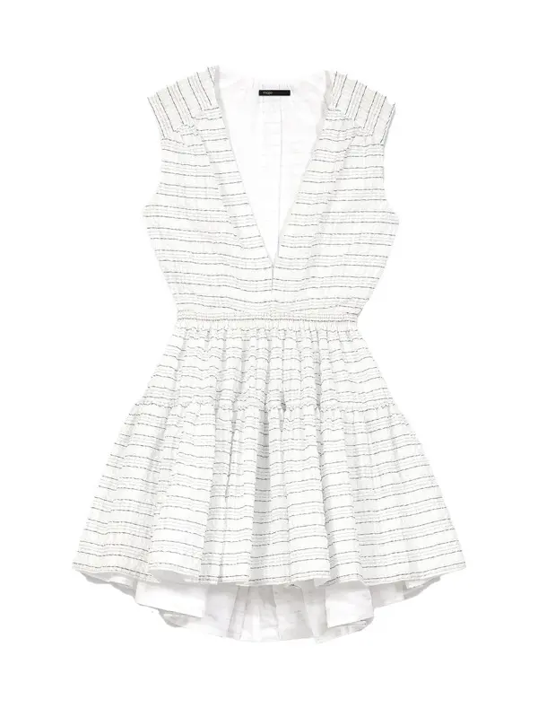 Short Flared Open-Back Dress Image