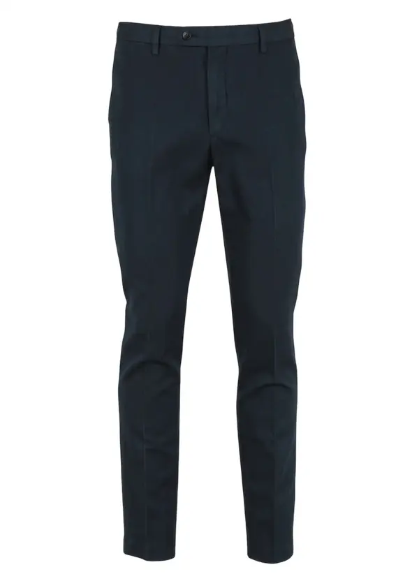 Mid-rise Linen & Wool Carrot Pants