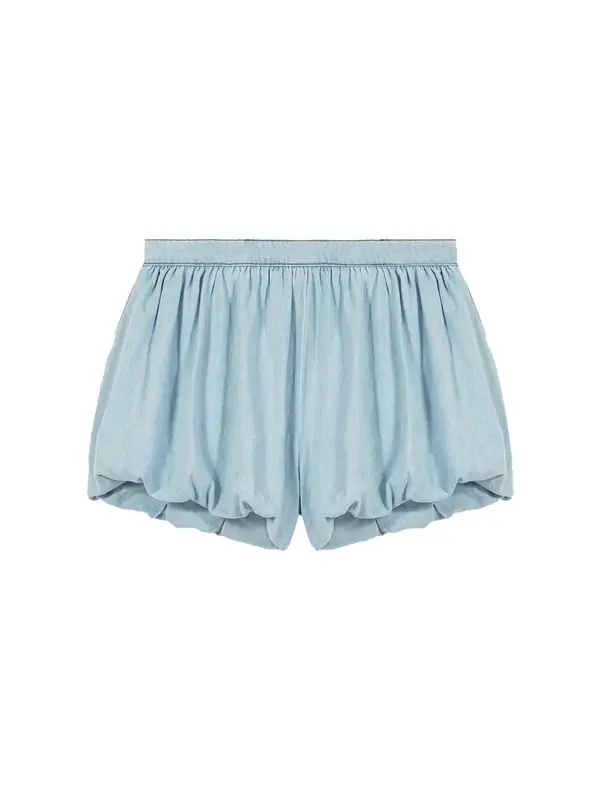 Cotton Chambray Balloon Skort Image