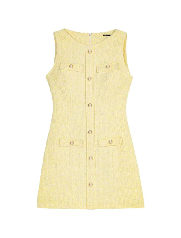 Fitted Short Tweed Dress Image