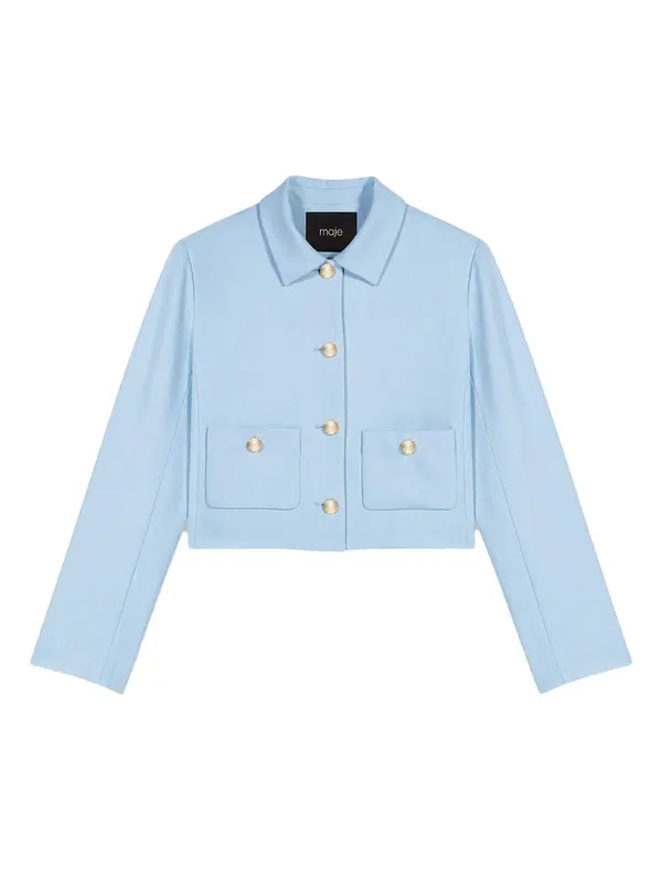 Short Single-Breasted Cropped Jacket Image