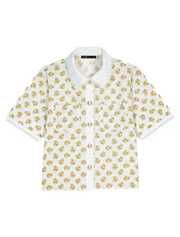 Patterned Shirt With Croquet Trim Image