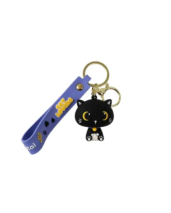  Keychains Black Cat  