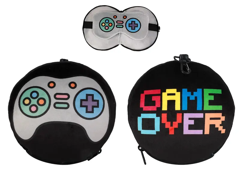 Pillow With Sleep Mask Let'S Play 