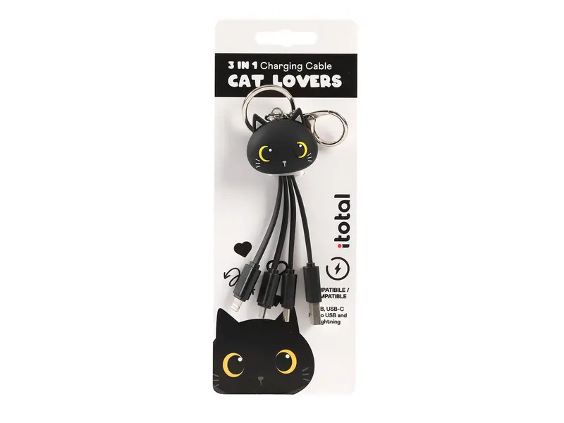 3 In 1 Cable Black Cat 