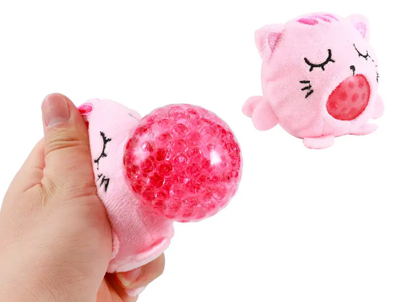 Squishy Ball Pink Cat 