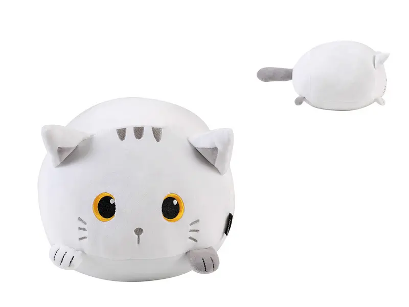 Giant Pillow White Cat 