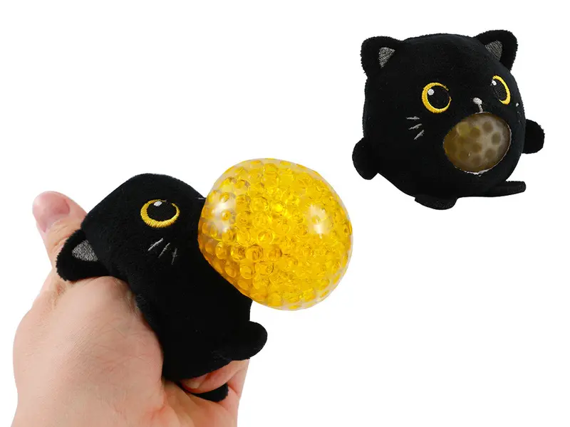 Squishy Ball Black Cat 