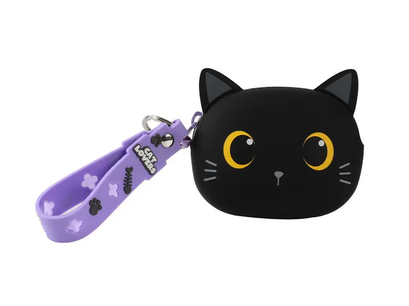 Silicone Clutch Black Cat 