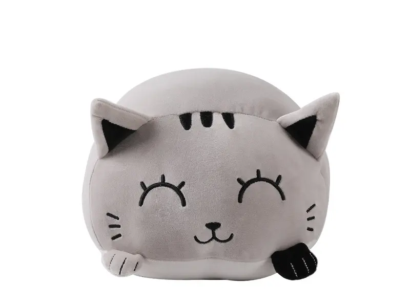 Giant Pillow Grey Cat 