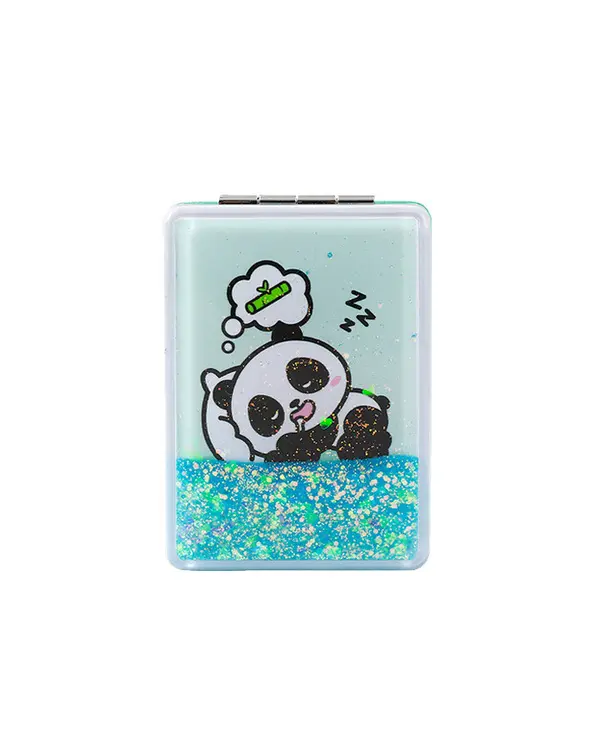Pocket Mirror Blue Cat 