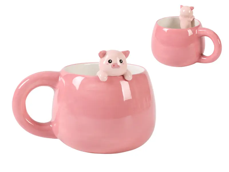 Ceramic Mug With Charm Piggy  Image