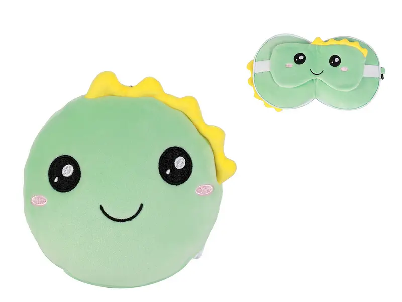 Pillow With Sleep Mask Hello Dino 