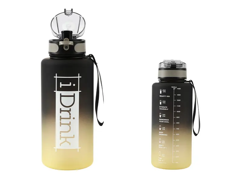 Tritan Bottle 1500 Ml Black And Yellow 