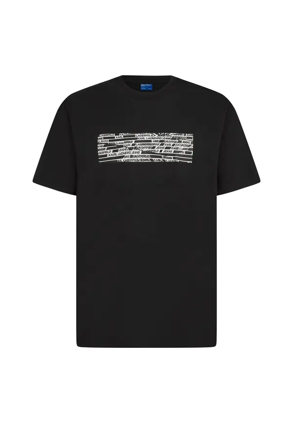 Allover Logo Tape Graphic Short Sleeve T-Shirt